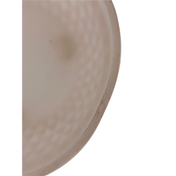 Pink Frost Deperession Glass Bowl 3" x 5" Diamond Quilt 3-footed Trinket 9983 - Picture 6 of 7